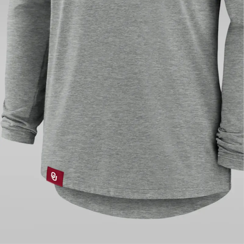 Jordan Oklahoma Sooners Blitz Men's Jordan Dri FIT College Long Sleeve Hooded T Shirt-2