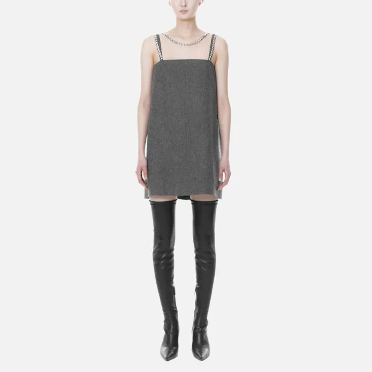 WE11DONE Sleeveless Dress Women's Gray-2