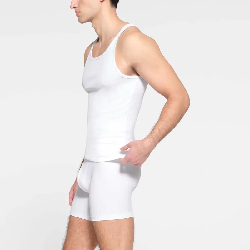 SKIMS Tank Top Men's 3 Pack CHALK/Chalk-2