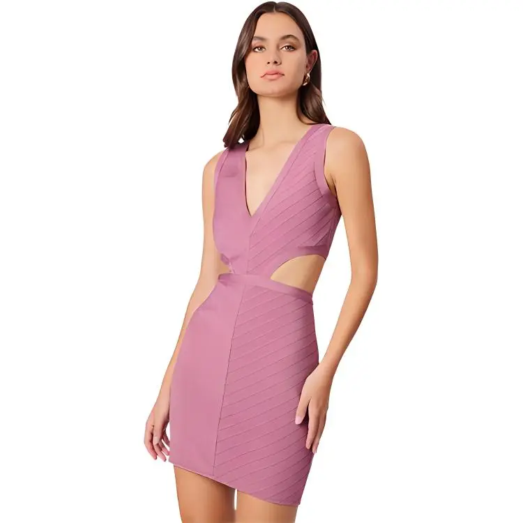 ELLIATTCOLLECTIVE Sleeveless Dress Women's Pink-1