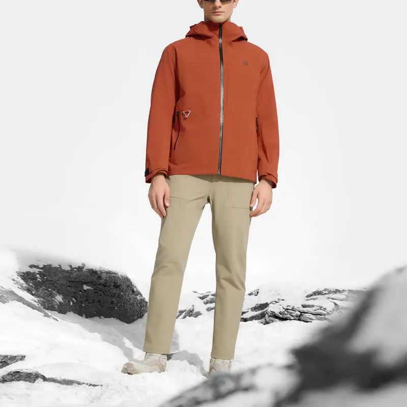 FILA Windproof Thermal Windbreaker Jacket Men's Sandy Orange-2