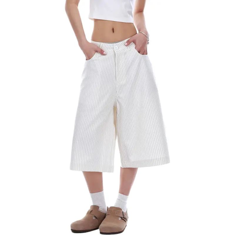 VINMUK Casual Shorts Unisex White-7