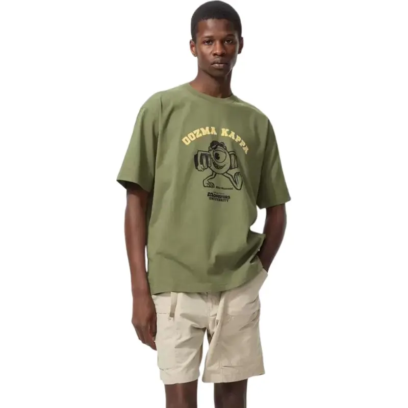 UNIQLO T Shirts Unisex Olive-1