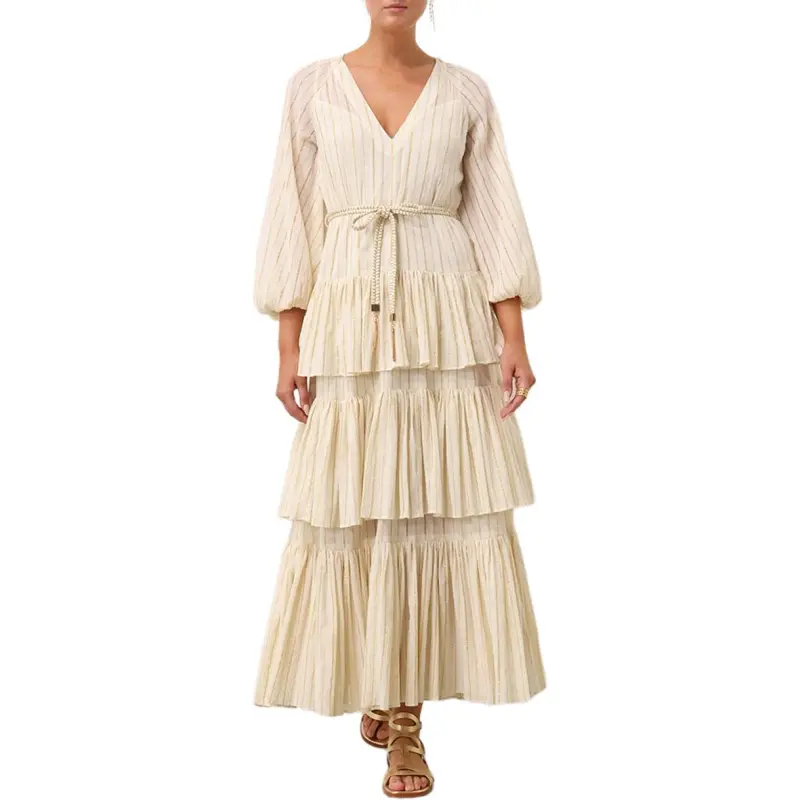 Zimmermann Long Sleeved Dresses Women's Ivory-2