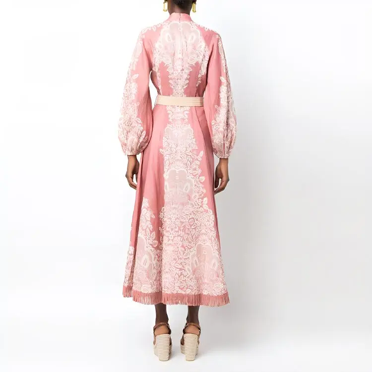 Zimmermann Long-Sleeved Dresses Women's Pink-2