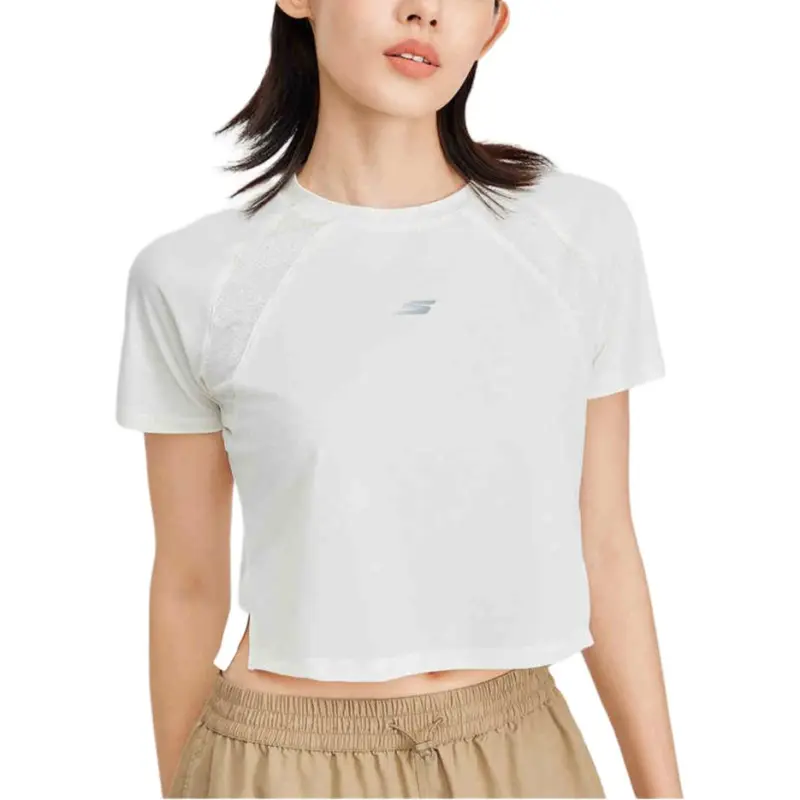 Skechers T Shirt Women's Tofu White/0211-1