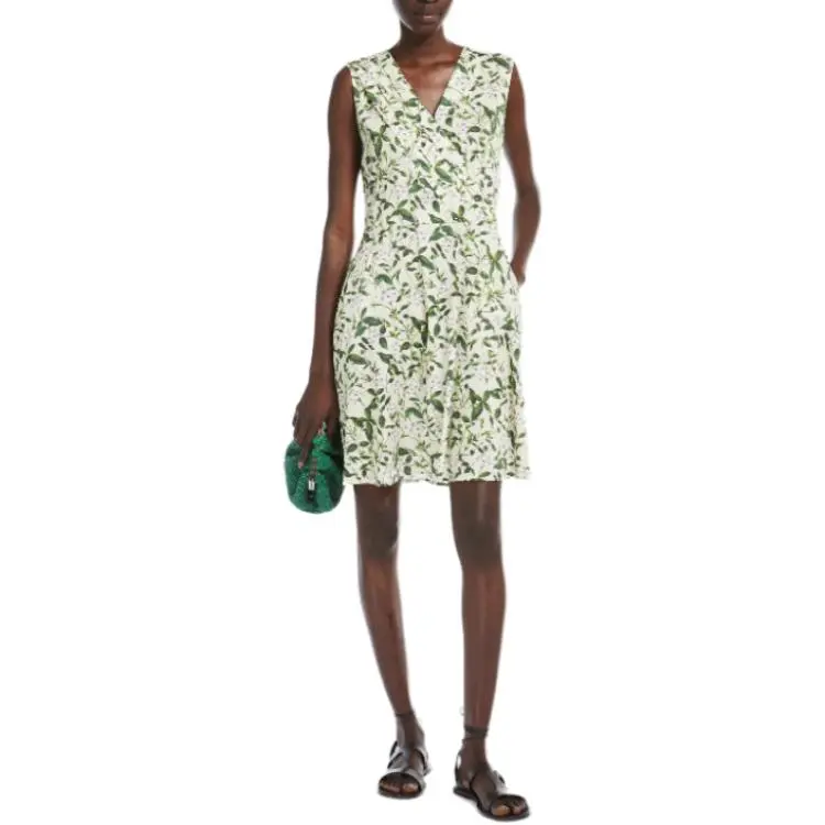 WEEKEND MaxMara Sleeveless Dress Women's Green-1