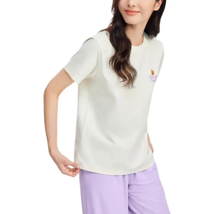 Skechers GODRI T Shirt Women's Marshmallow White-3