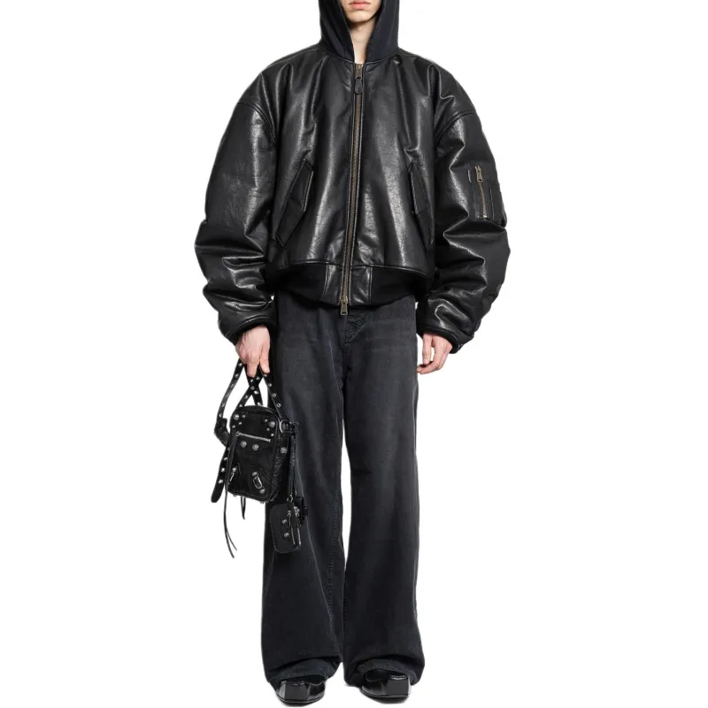 Balenciaga Logo Patch Baggy Pants-2