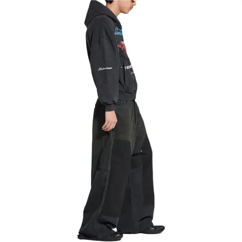 Balenciaga FW25 Jeans Loose Fit Men's Black-4
