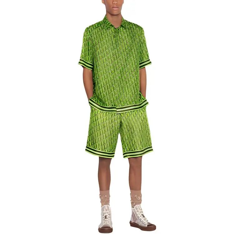 DIOR Oblique Pixel Short Sleeved Shirt-1