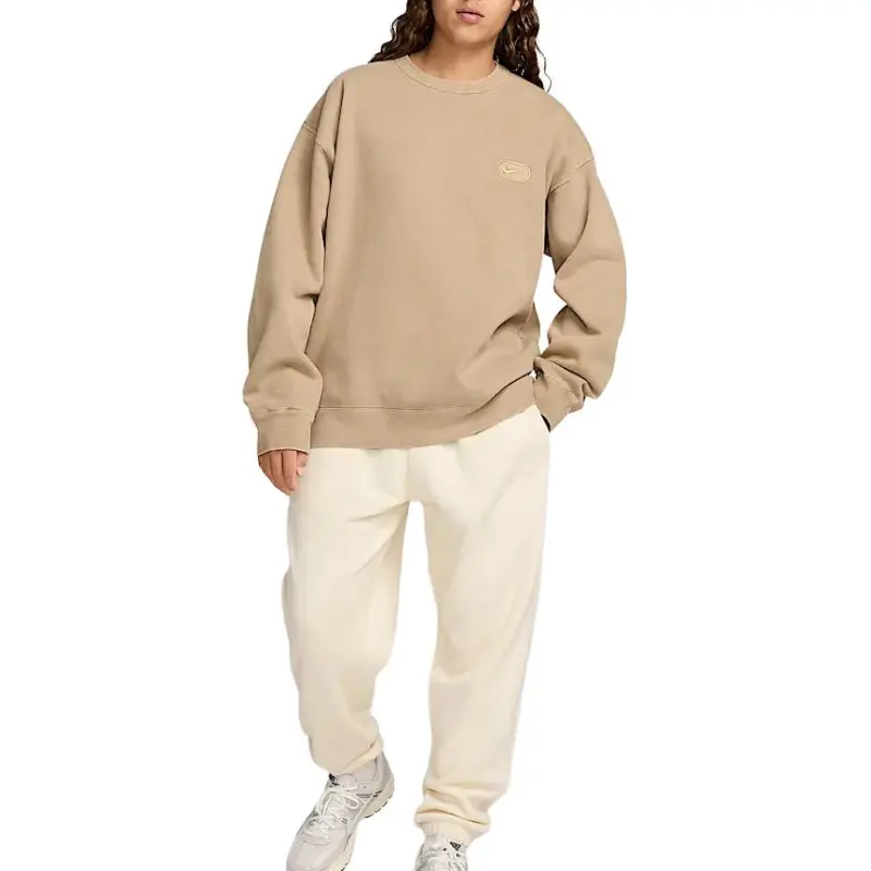 Nike Solo Swoosh Sweatshirt Men's Apricot Tea Brown-2