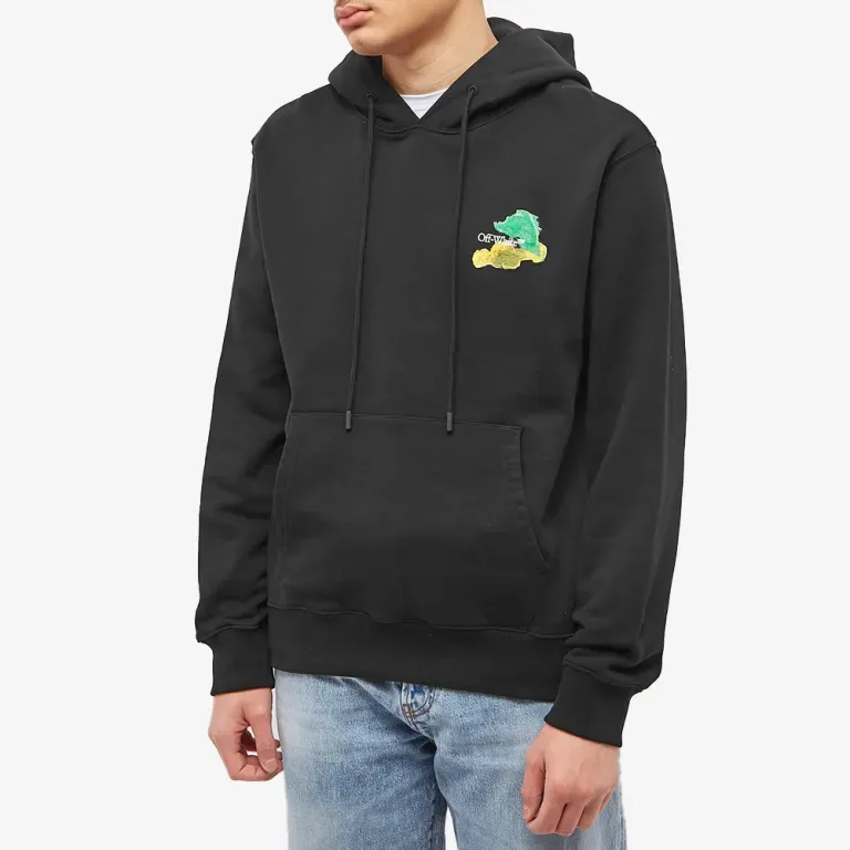 OFF WHITE Brush Arrows Slim Skate Hoodie-2