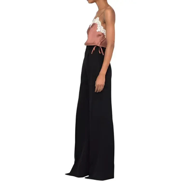 SAINT LAURENT Satin Cropped Top-2