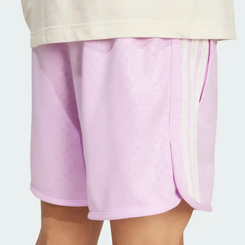 Adidas Originals '80s Embossed 3 Stripes Sprinter Shorts-4