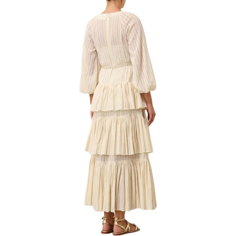 Zimmermann Long Sleeved Dresses Women's Ivory-3