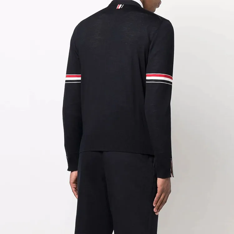 THOM BROWNE Rwb Knitted Cardigan-3