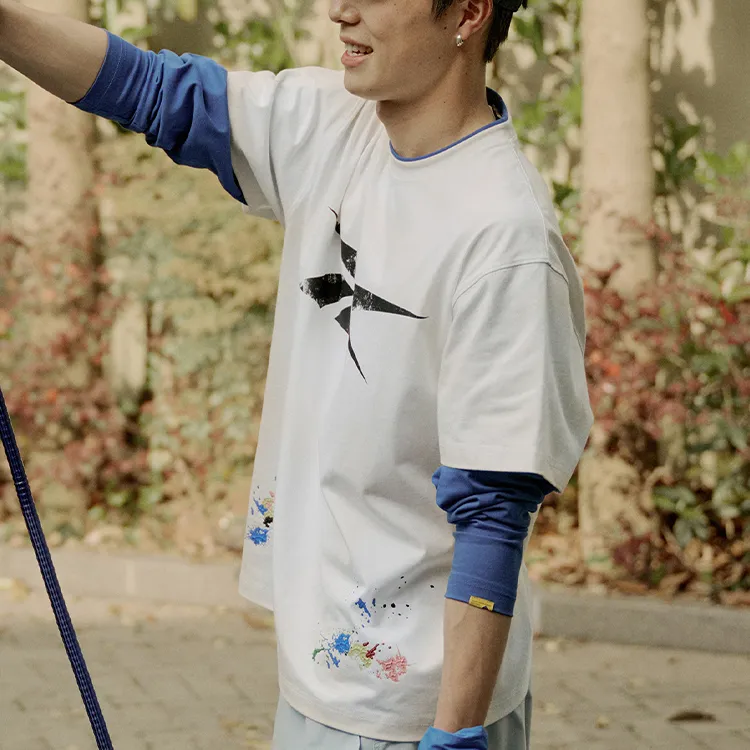 Reebok x Randomevent T Shirt Unisex White-2