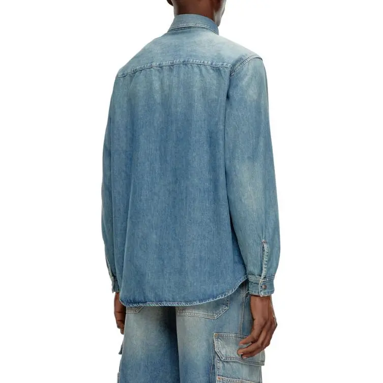 DIESEL Shirts Men Blue-4