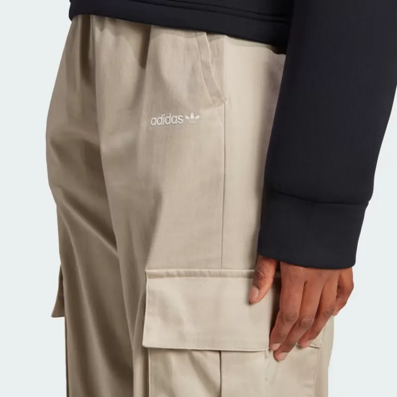 Adidas Originals CARGO PANTS Knitted Sweatpants Women's Beige-4