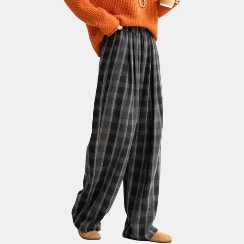 【dme】 Casual Pants Women's Black Gray-1