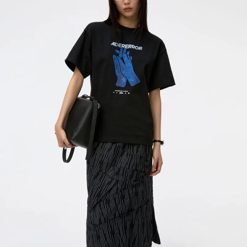 ADER ERROR SS25 T Shirt Men's Black-2