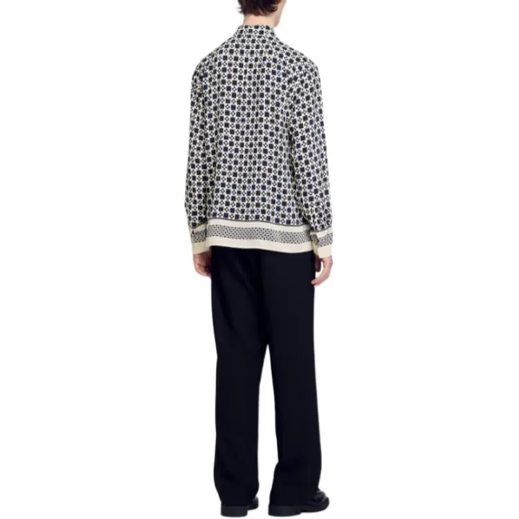 Sandro Square Cross motif Shirt-2