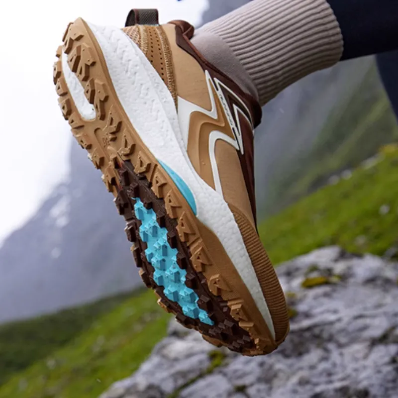 361° Military Sunset Series Cushioned Slip Resistant Water Resistant Low Top Running Shoes Men's Brown-4