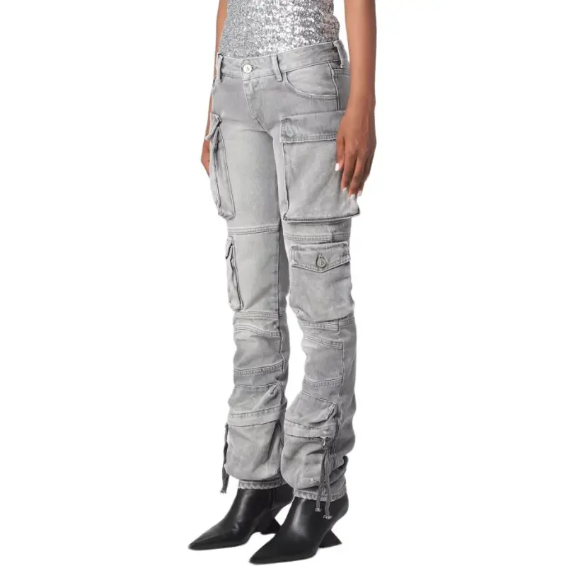 The Attico Essie Tapered Cargo Long Pants-3