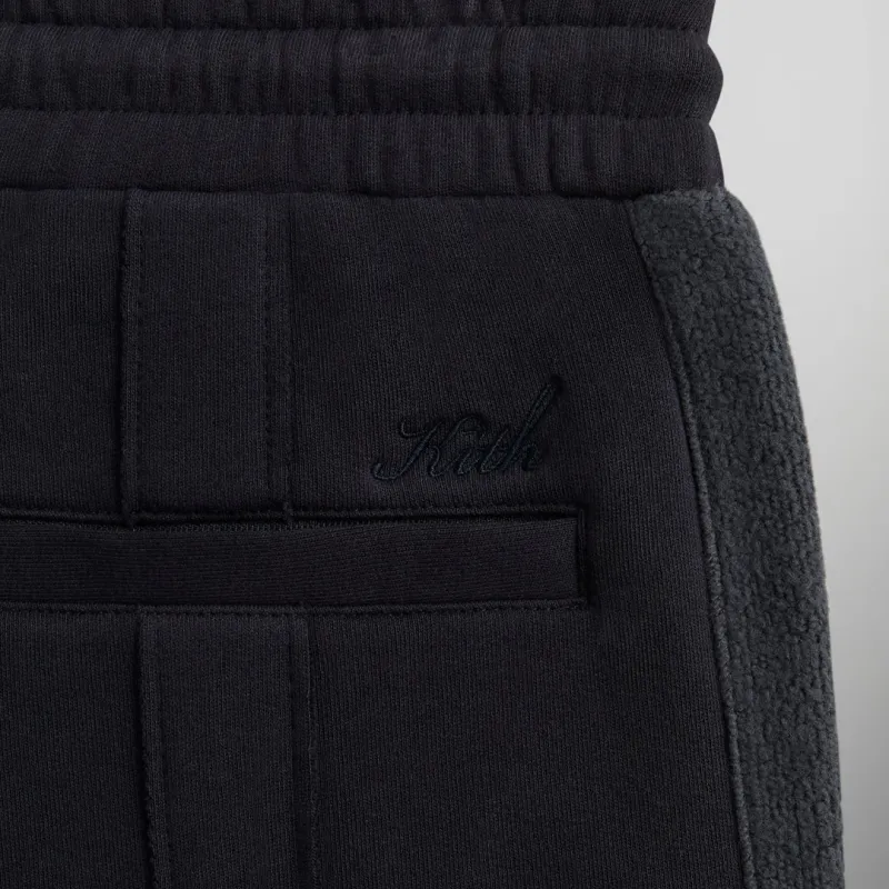 KITH FW24 Bryson Panelled Knitted Sports Pants Men's Ink-4
