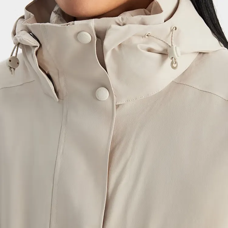 Columbia Omni Heat Water Resistant Windproof Water Repellent Wear Resistant Windbreaker Jacket Women's Ecru-4