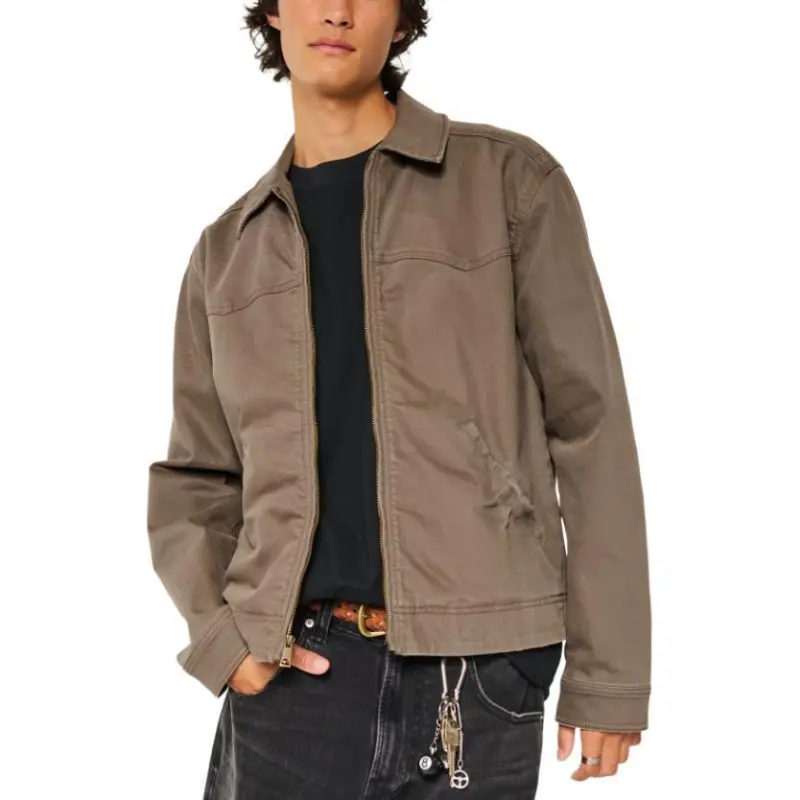 Hollister Jackets Coats Men's Brown-1