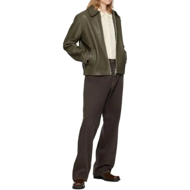 Sunflower Embossed Leather Jacket-2