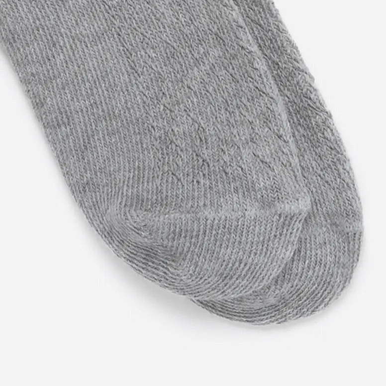 LACOSTE Mid Calf Socks Women's 1 Pack Gray-2