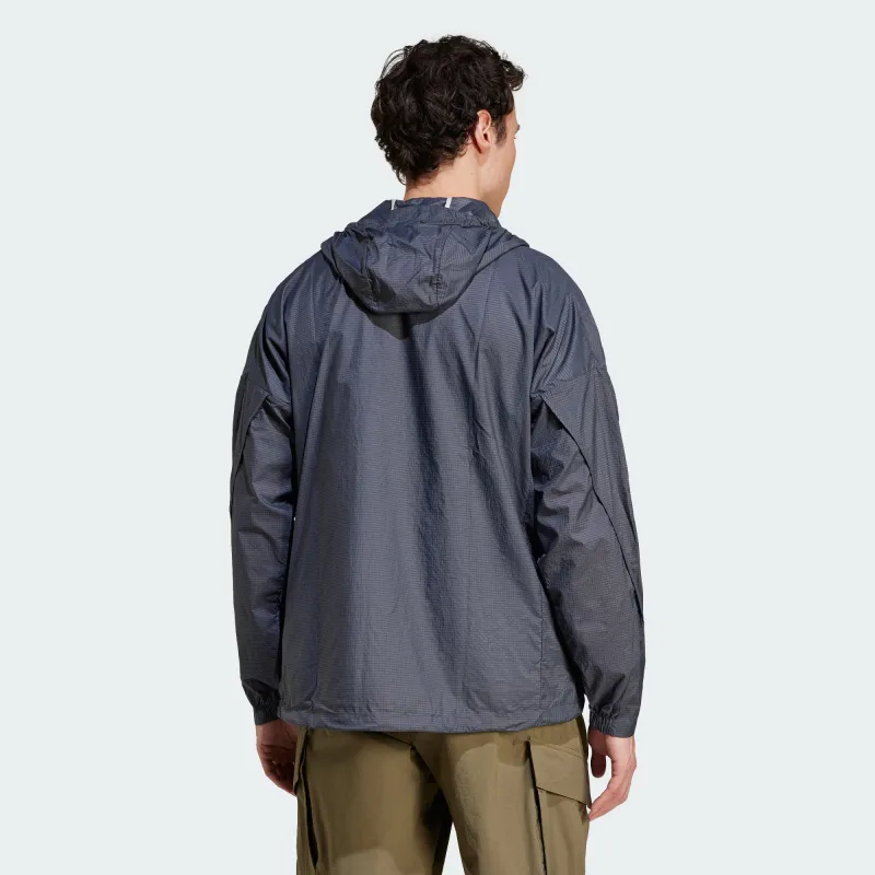Adidas XPLORICTerre WIND ANORAK Jacket Men's Dark Gray-2
