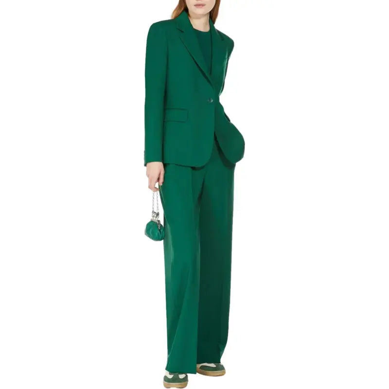 WEEKEND MaxMara Business Suit Women's Green-3