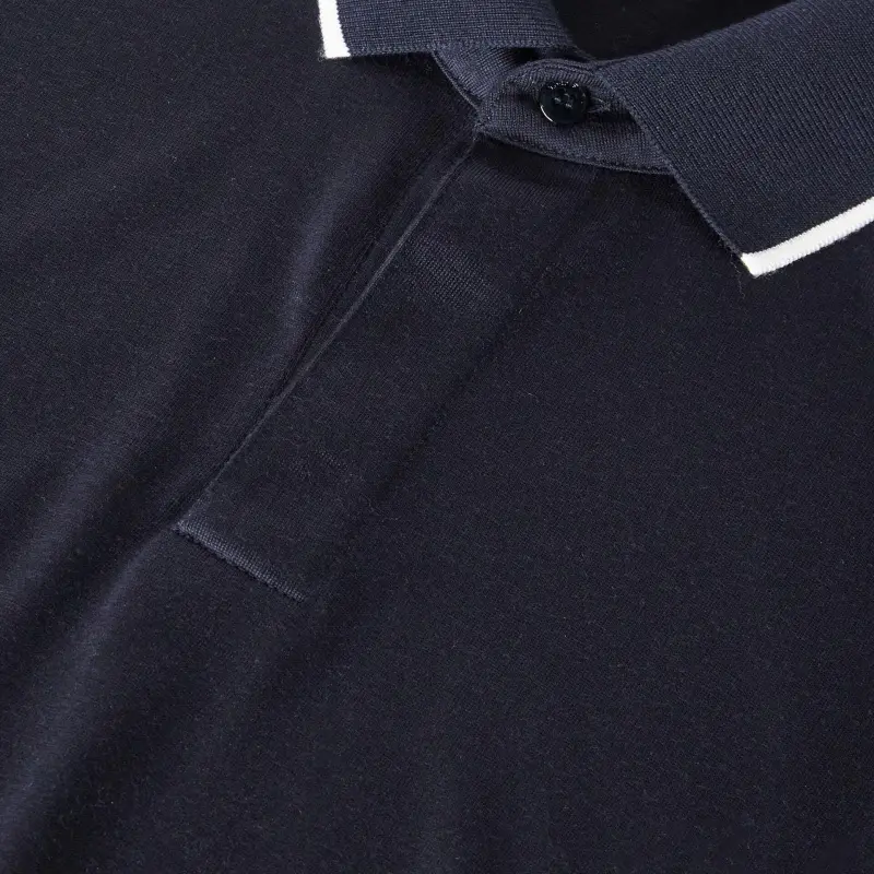 Loro Piana Polo Shirt Men's Marine Blue-6