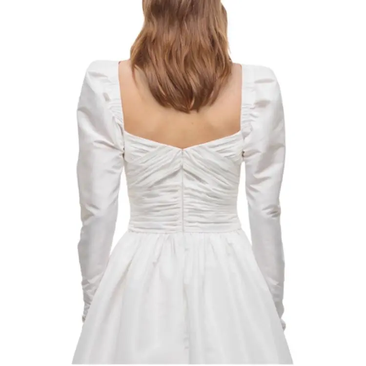 Self portrait Long Sleeved Dresses Women's White-4