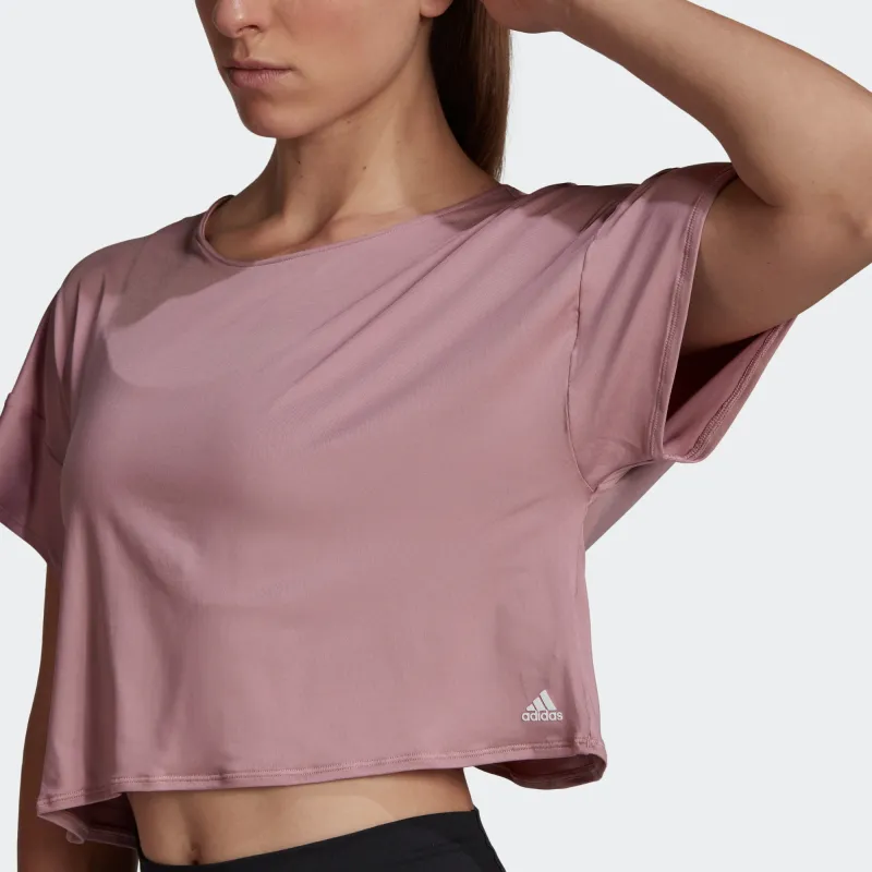 Adidas T Shirt Women's Purple Pink-4