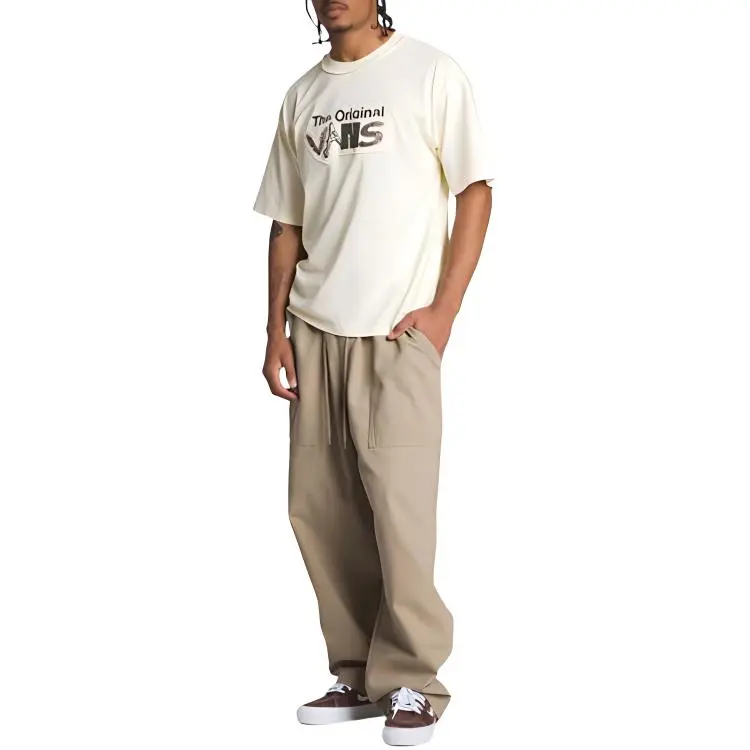 Vans Casual Pants Unisex Brown-2