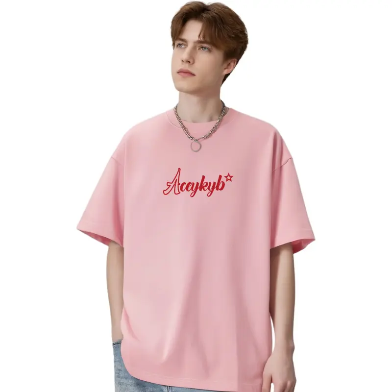 YK&YB T Shirts Unisex Light Pink-2