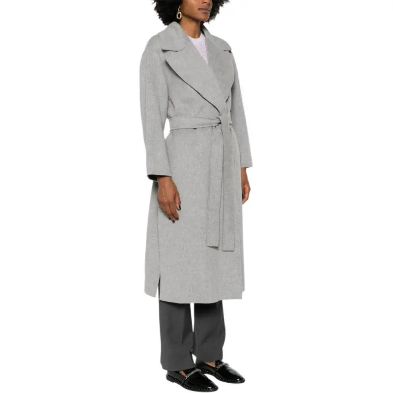 'S MAX MARA Belted Long Sleeved Coat-3