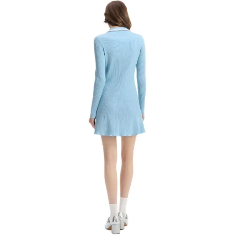 Bebe FW24 Long Sleeved Dresses Women's Blue-3