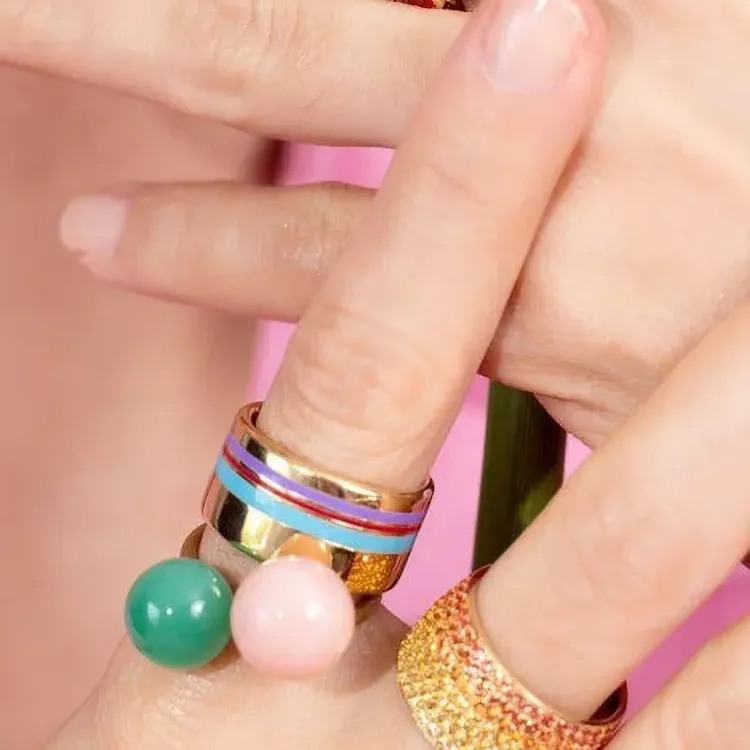Irene Neuwirth 18kt Rose Gold Medium Gumball Chrysoprase Ring-2