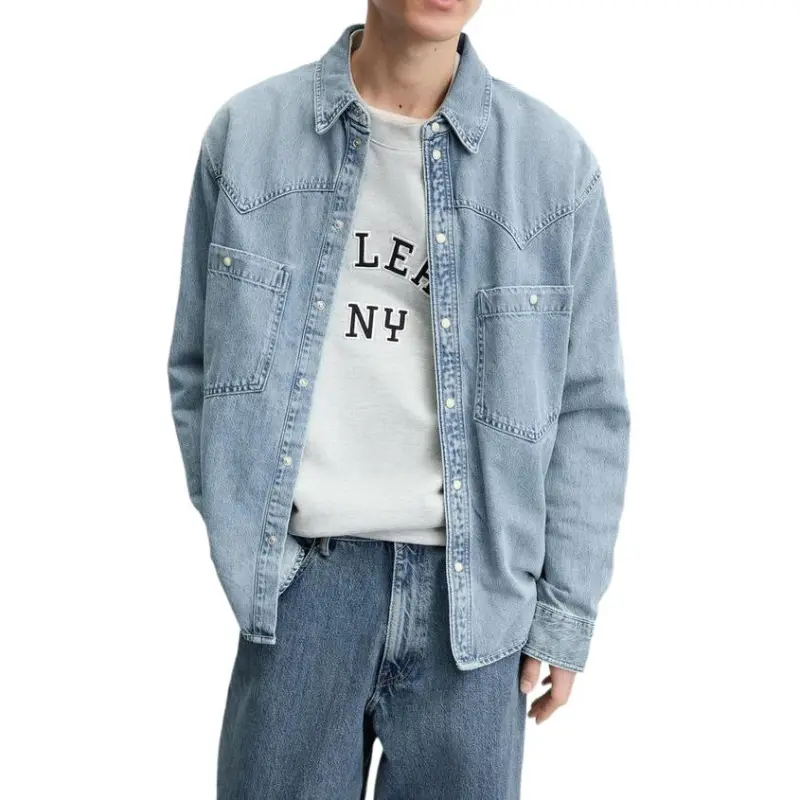 ZARA Shirts Men Blue-6