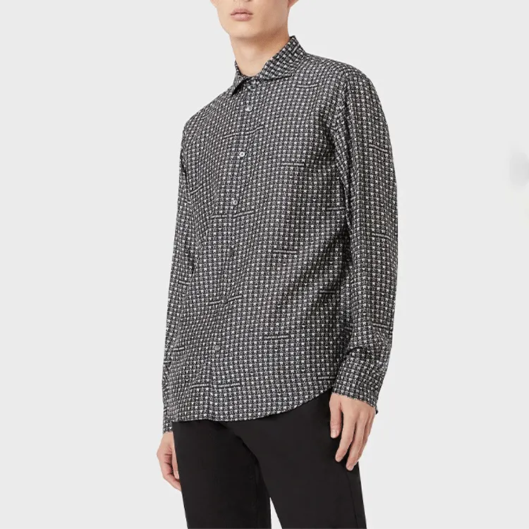 EMPORIO ARMANI Shirts Men Black-2