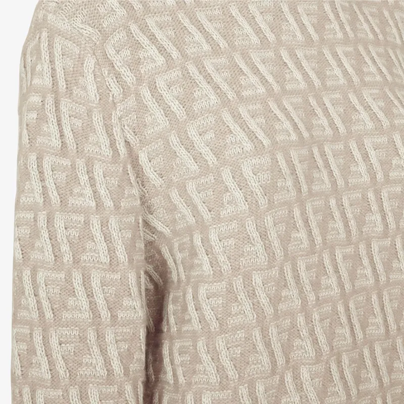 FENDI Ff Motif Turtleneck Knit Jumper-3
