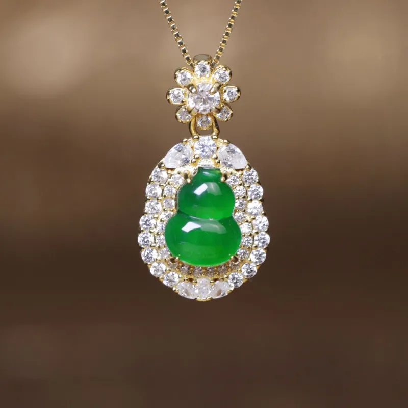 KALAIYIN Ice Glutinous Jadeite Necklaces Unisex-3