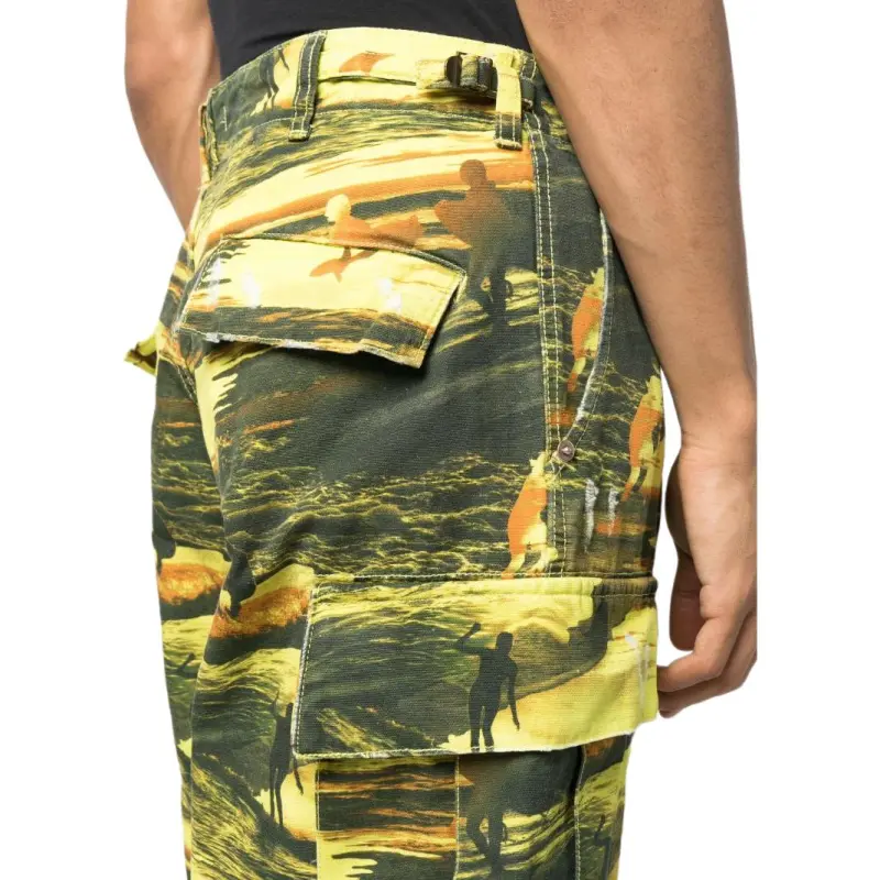ERL Graphic print Cargo Trousers-4