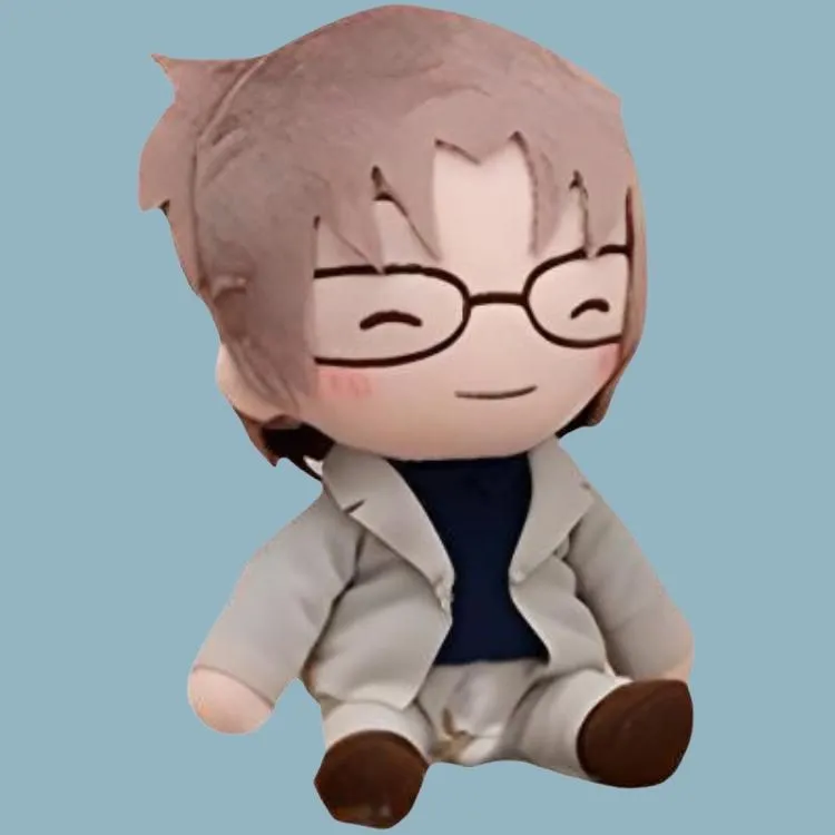 SEGA Detective Conan Subaru Okiya Vol.2 Sitting Posture Dolls Plush Pendant 16cm High-2